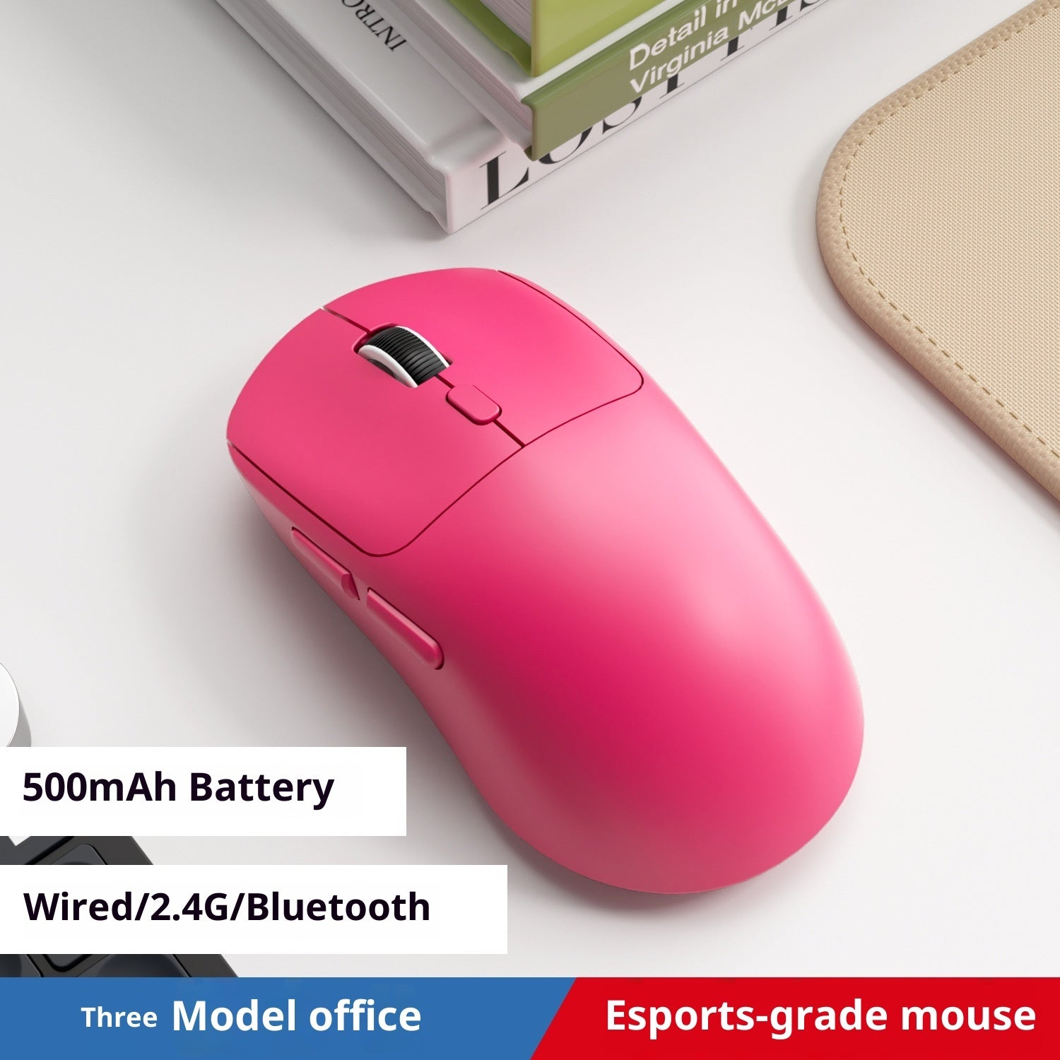 Bluetooth Wired Three-model Mouse Office Notebook Game Multi-color Mute Wireless Mouse